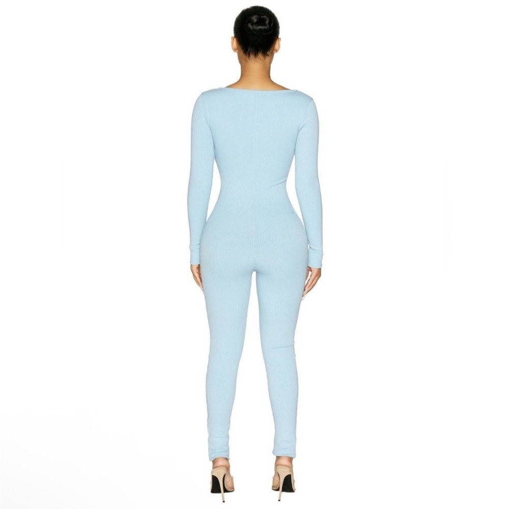 Naked Wardrobe Light Blue Jumpsuit - Picture 5 of 10